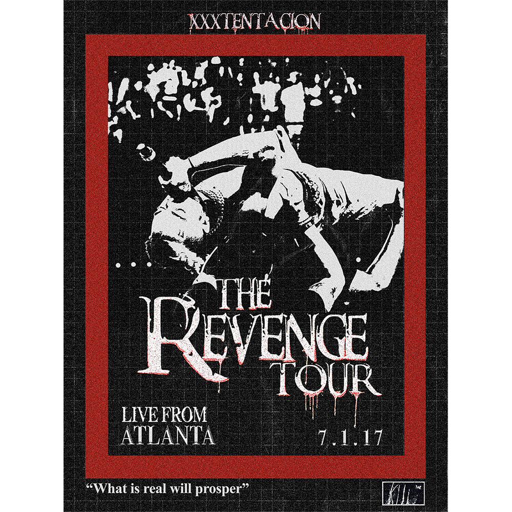 XXXTENTACION THE REVENGE  TOUR ATLANTA POSTER